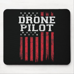 Drone Pilot American Flag Usa Patriot Patriotic Us Mouse Mat