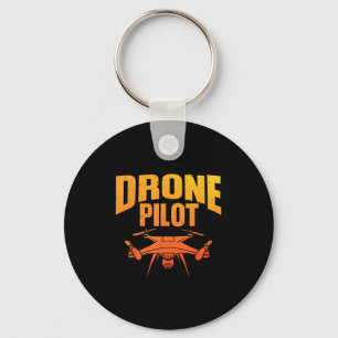 Drone Pilot Art For Men Women Drone Enthusiast Rc Key Ring