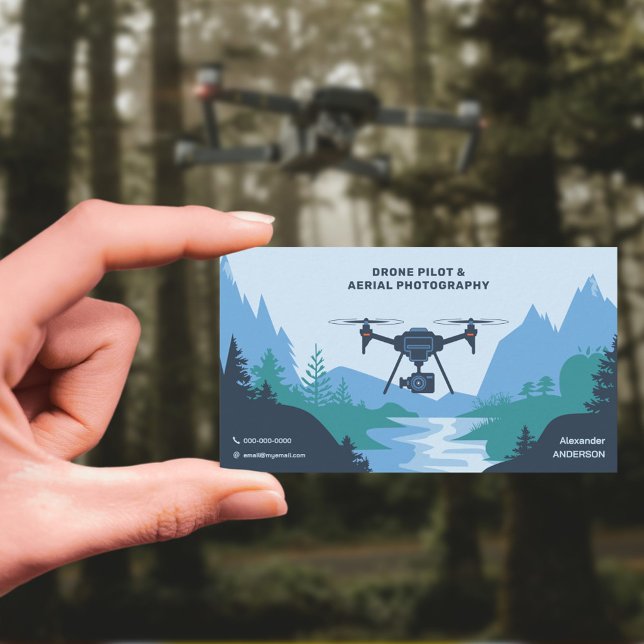 Drone Pilot  Business Card (Drone Pilot Business Card)
