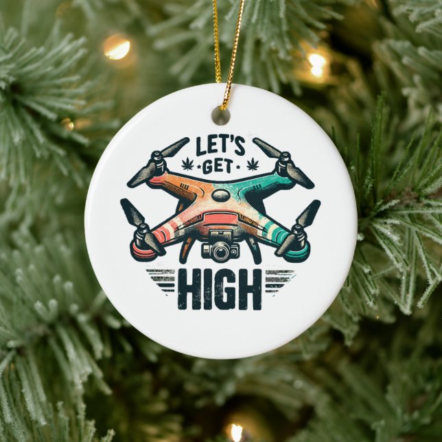 Drone Pilot Ceramic Tree Decoration (Tree)