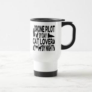 Drone Pilot Loves Cats Travel Mug