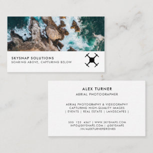 Drone Pilot Photographer UAV Photo Template Business Card