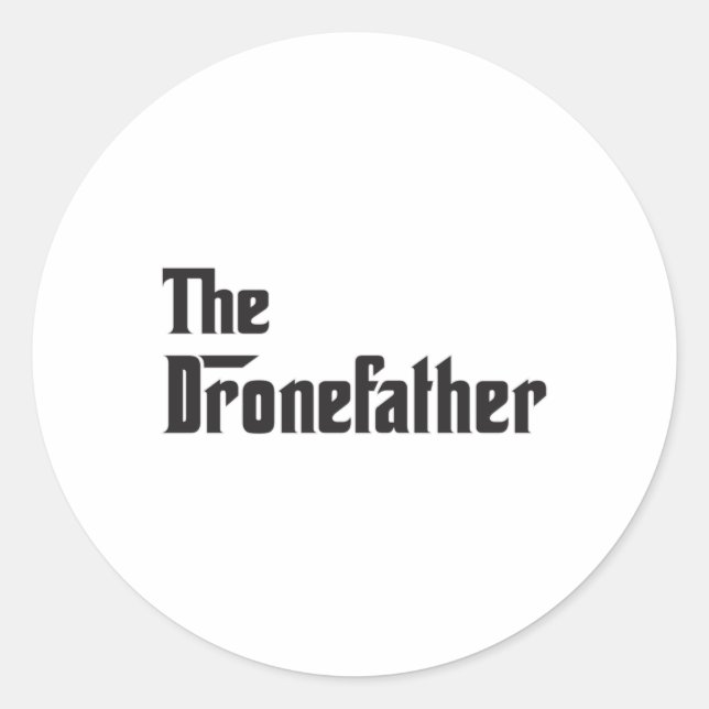 Drone Pilot Quadcopter Drones FPV Funny Gift Idea Classic Round Sticker (Front)