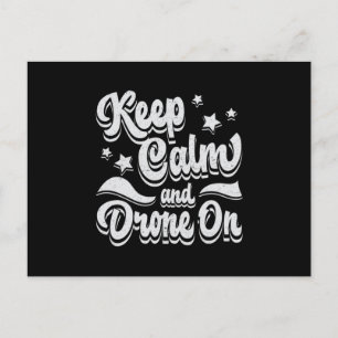 Drone Pilot Quadcopter Drones Keep Calm FPV Gift Postcard