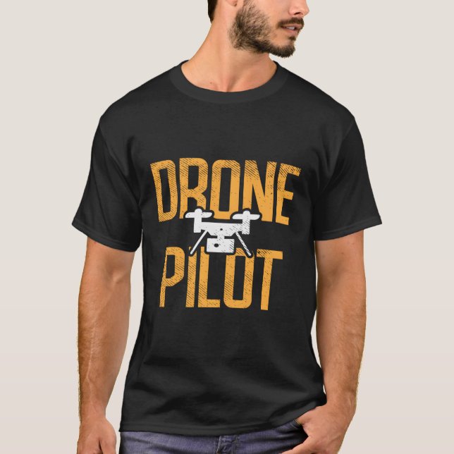 Drone Pilot Quadcopter Fpv Uav Rpv Flyer Operator  T-Shirt (Front)