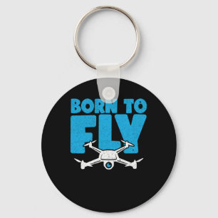 Drone Pilot Quadcopter Key Ring