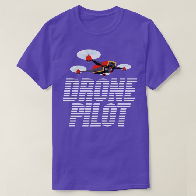 Drone Pilot Quadcopter Racer  T-Shirt (Design Front)