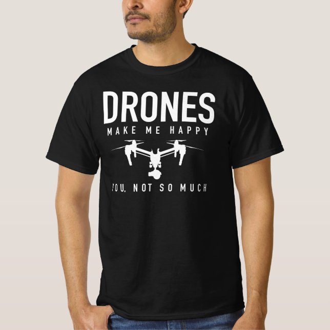 Drone Pilot Shirt - Before You Ask - Quadcopter (Front)