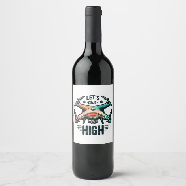 Drone Pilot Wine Label (Front)