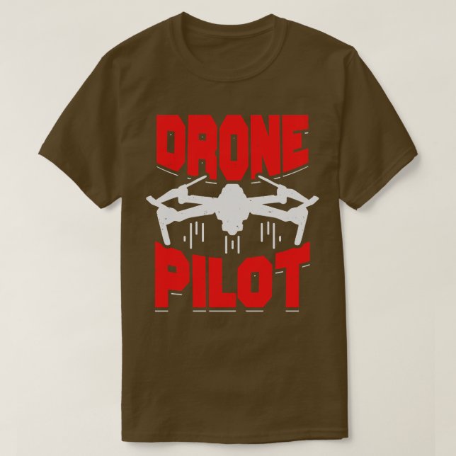 Drone Quadcopter Multicopter Pilot Gift  T-Shirt (Design Front)
