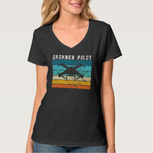 Drone Quadrocopter For Hobby Pilot Vintage Retro T-Shirt