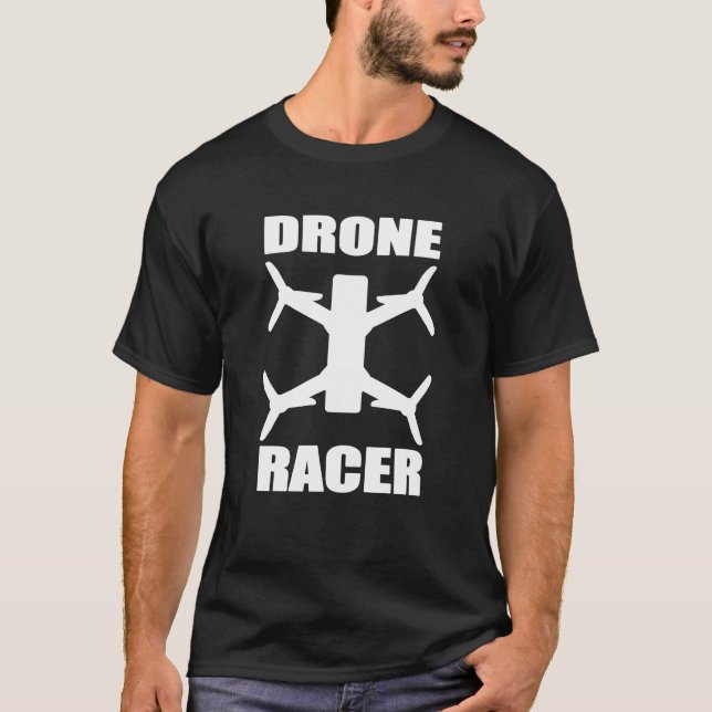 Drone Racer Dark Shirt (Front)