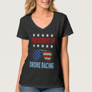 Drone Racing Accessories USA Drone Racing Saying T-Shirt