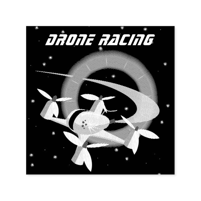 Drone Racing Self-inking Stamp (Design)