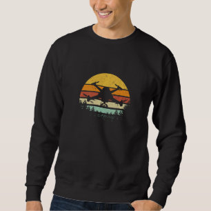Drone Retro Flying Quadcopter Cool Uav Drone Hobby Sweatshirt
