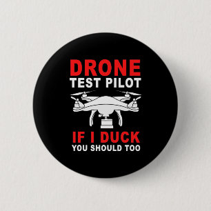 Drone Test Pilot 6 Cm Round Badge