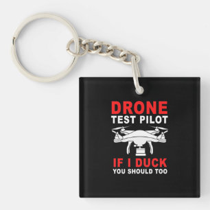 Drone Test Pilot Key Ring