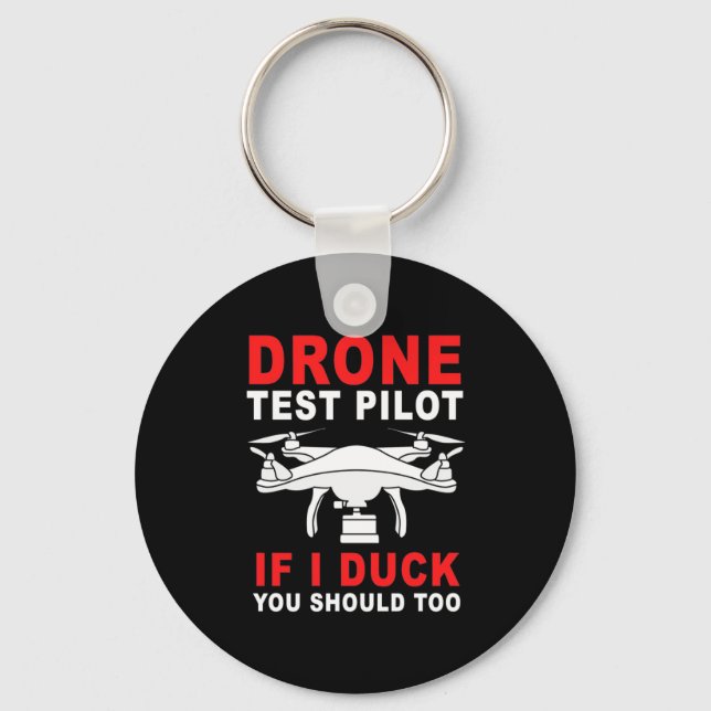 Drone Test Pilot Key Ring (Front)