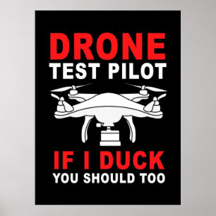 Drone Test Pilot Poster