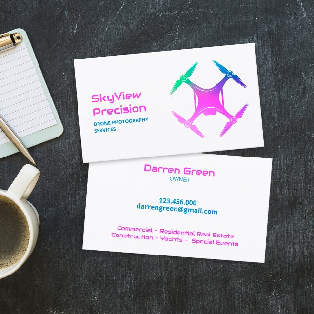 Drone UAV Business Card (Drone UAV Business Cards)