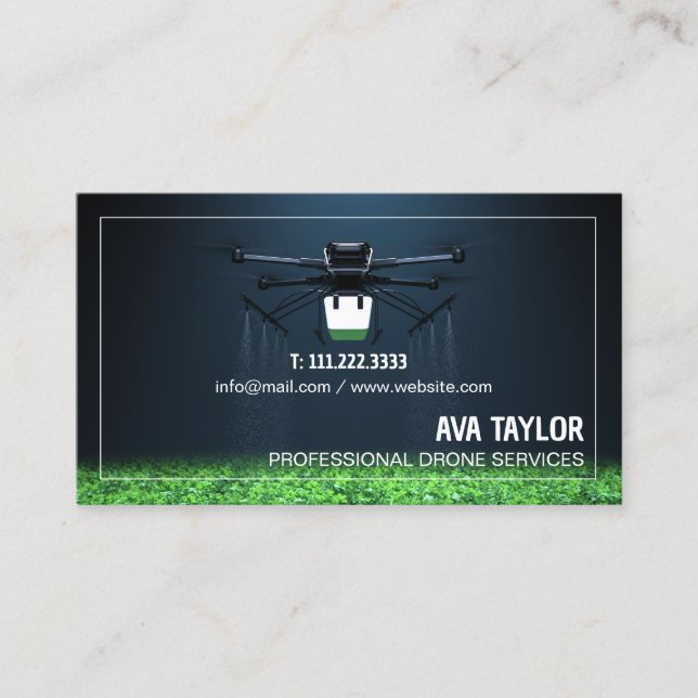 Drone UAV Services Business Card (Front)