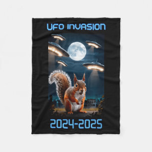 Drone Ufo Alien Invasion Uap New Jersey  Fleece Blanket