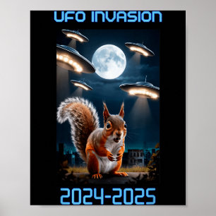 Drone Ufo Alien Invasion Uap New Jersey  Poster
