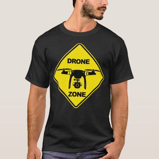 Drone Zone funny Drone Flying T-Shirt (Front)