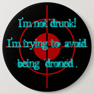 drones 6 cm round badge