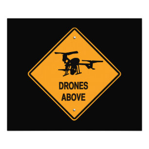 drones above photo print