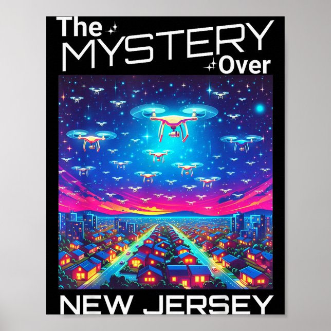 Drones New Jersey The Mystery Over New Jersey Funn Poster (Front)