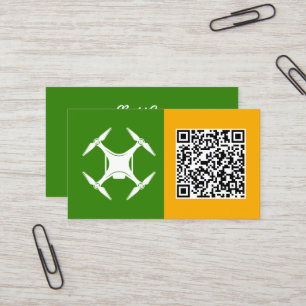 Drones Pilot Custom QR Business Card