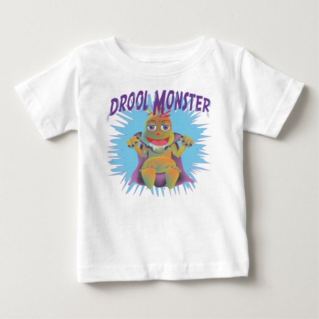 Drool Monster Baby T-Shirt (Front)