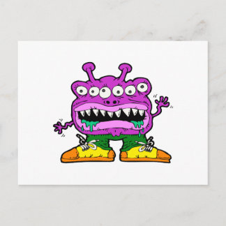 Drooling Alien Postcard