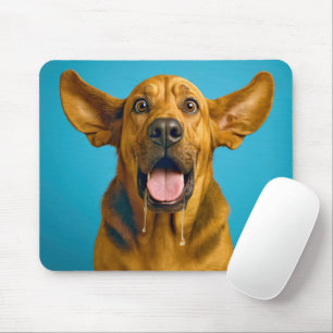 Drooling Bloodhound Humor Mouse Mat
