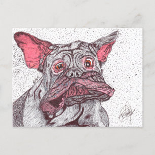 DROOLING. DOGUE DE BORDEAUX  POSTCARD