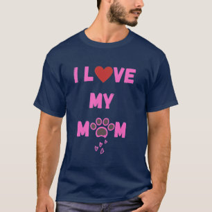 DroolingDog Dog Clothes I Love My Mum Pet Puppy Co T-Shirt