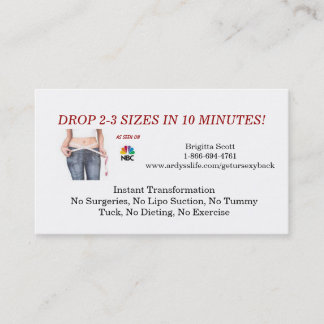 DROP 2-3 Sizes Business Cards
