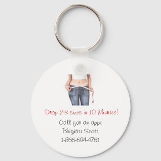 Drop 2-3 sizes in 10 Minutes keychain
