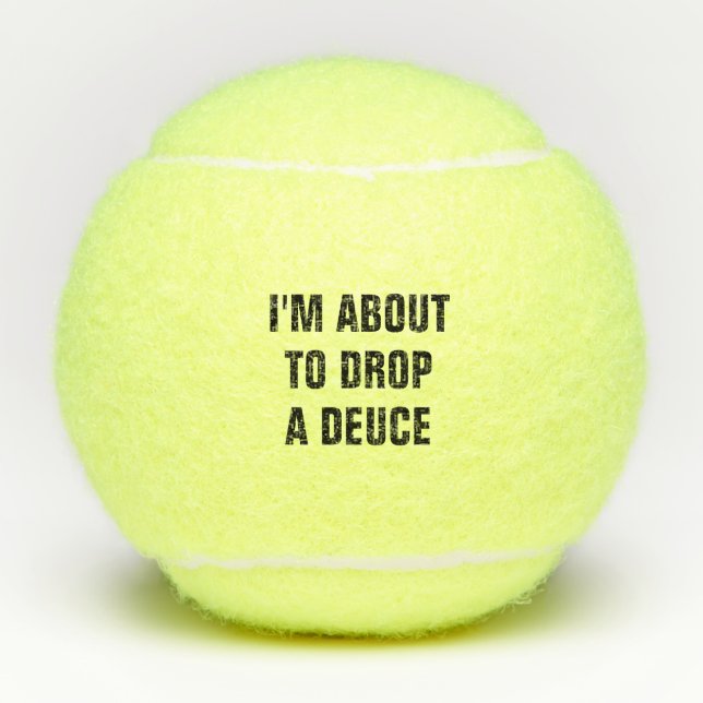 Drop a Deuce Tennis Balls (Front)