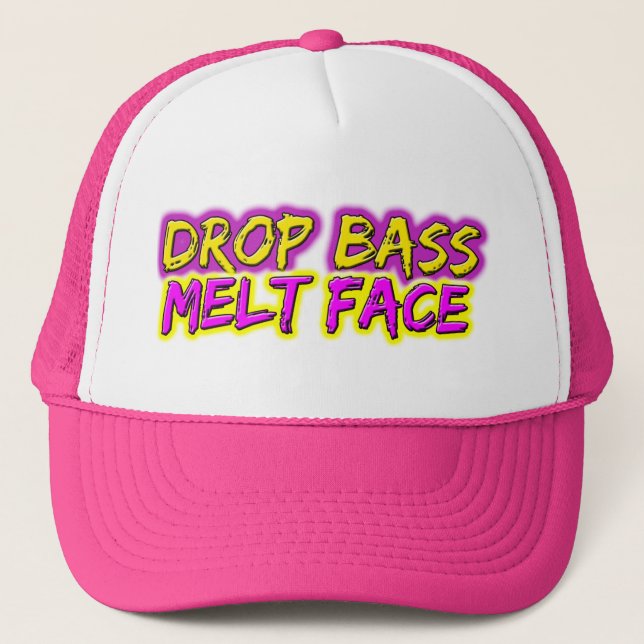 Drop Bass - Melt Face Trucker Hat (Front)