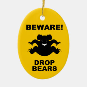 Drop Bears! Ceramic Tree Decoration