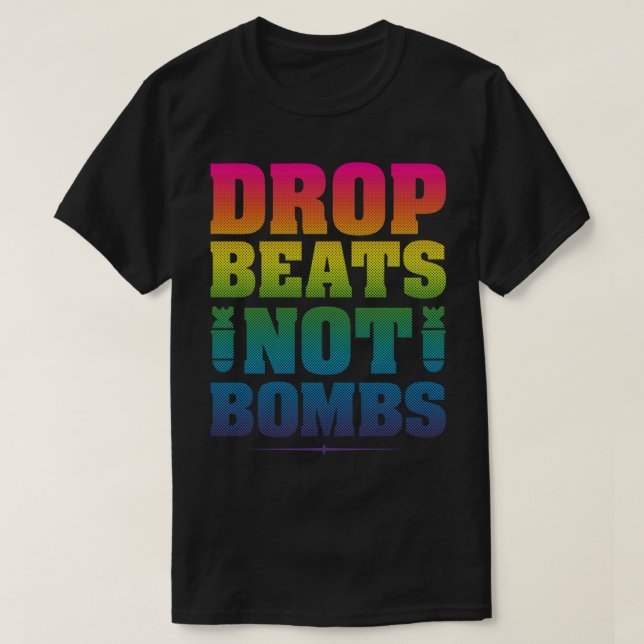 Drop Beats Not Bombs Essential T-Shirt (Design Front)