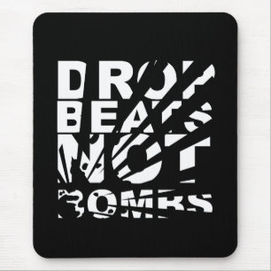 Drop Beats Not Bombs Explosion Mouse Mat