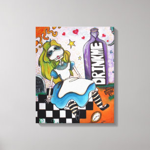 Drop Dead Alice Wrapped Canvas
