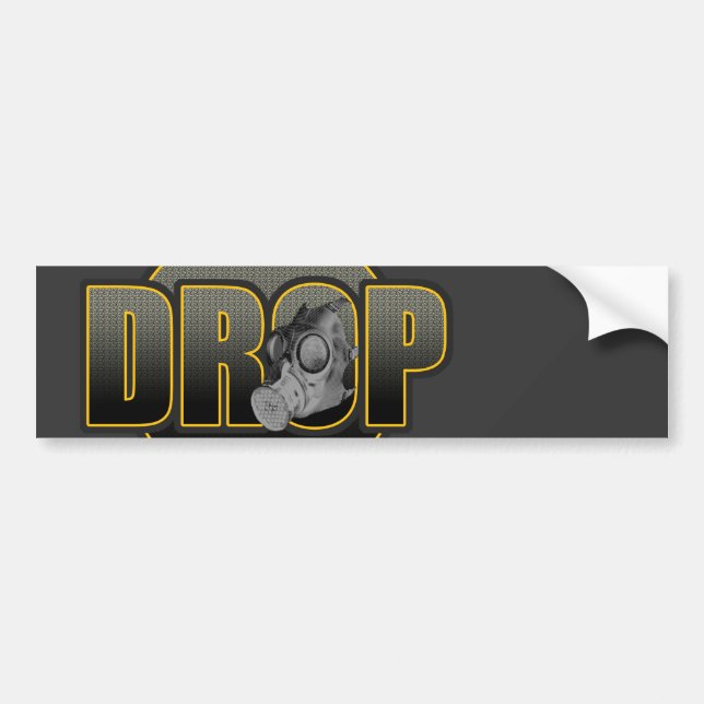 DROP DnB Drumnbass dubstep Jungle Hardstyle DJ Bumper Sticker (Front)