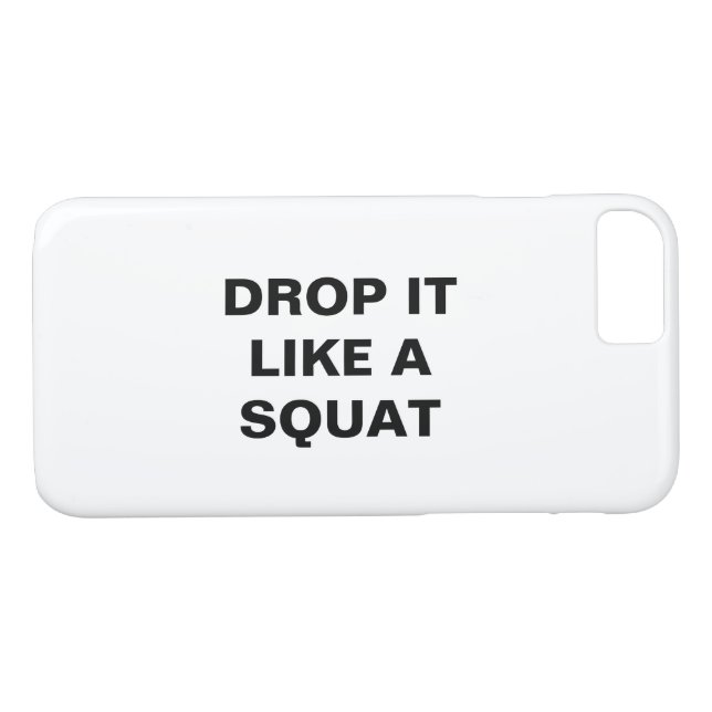 DROP IT LIKE A SQUAT iPhone Case (Back (Horizontal))