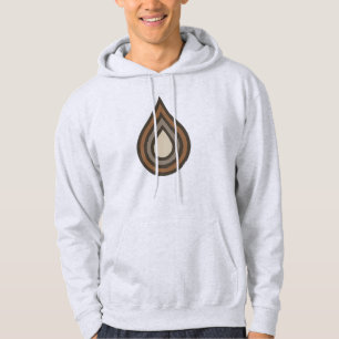 Drop Layered Artwork Men's Hooded Sweatshirt