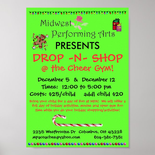 Drop n Shop Poop Poster (Front)