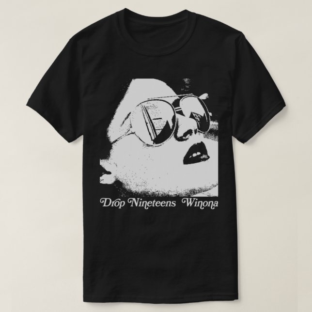Drop Nineteens Winona 90s Shoegaze Fan Design T-Shirt (Design Front)